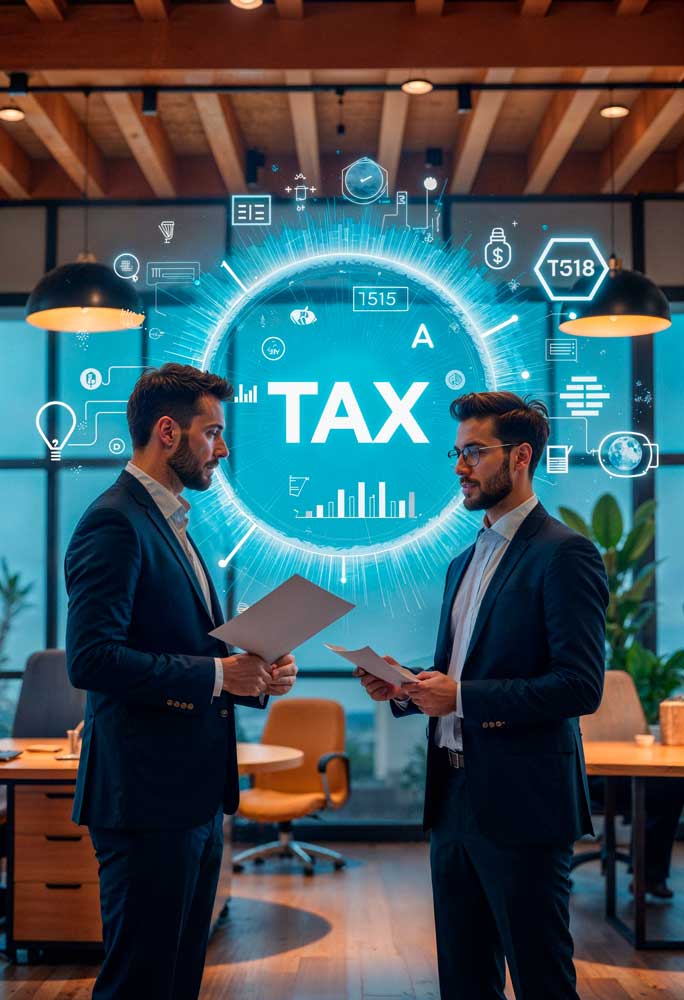 tax-planning-miami Business professionals reviewing documents and discussing strategies related to miami tax planning in a modern office setting
